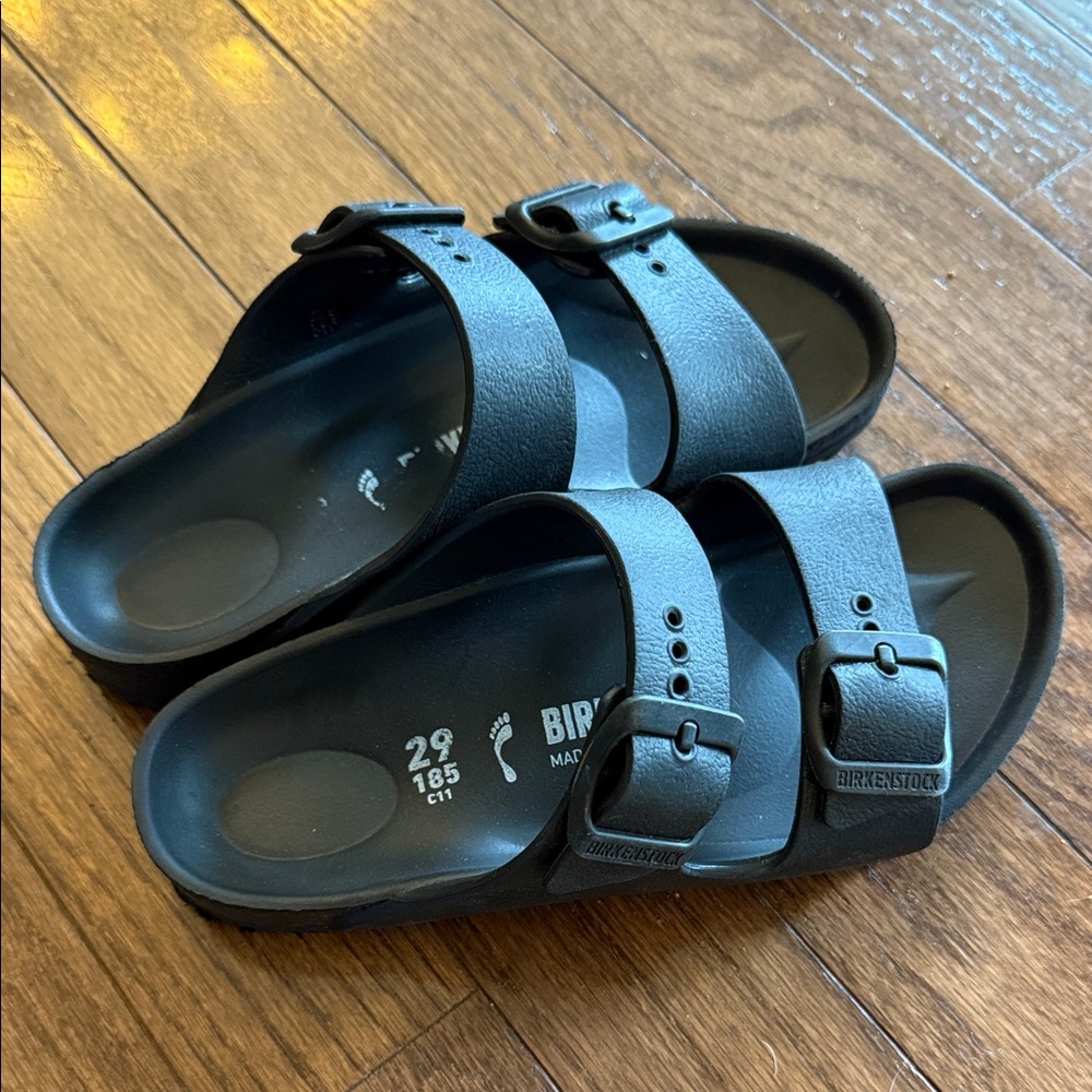 Birkenstock Dark Gray Slide Sandals